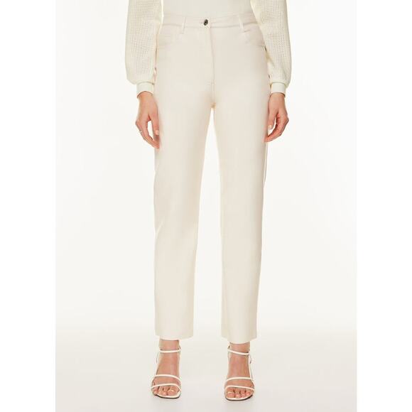 Wilfred by Aritzia Melina Faux Vegan Leather Pants Size 6 Birch - Picture 1 of 11